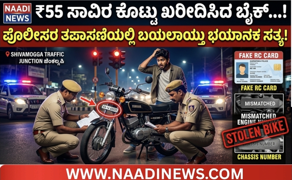 Screenshot 20260624 161306 Canva ಟ್ರಾಫಿಕ್ ಪೊಲೀಸರ ತಪಾಸಣೆಯಲ್ಲಿ ಬಯಲಾಯ್ತು ಆರ್‌ಎಕ್ಸ್‌ ಬೈಕ್‌ನ ಅಸಲಿ ಕಥೆ! |ಇಂಜಿನ್ ಒಂದು, ಚಾಸಿಸ್ ಮತ್ತೊಂದು;ಬೈಕ್‌ನೊಳಗಿನ ರಹಸ್ಯವೇನು?
