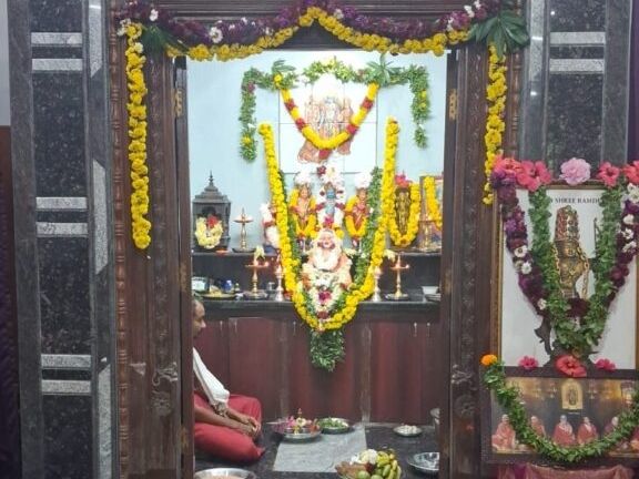 image editor output image1432263821 1788096127200746296538699114681 ರಿಪ್ಪನ್‌ಪೇಟೆ, ಹರತಾಳು,ಗರ್ತಿಕೆರೆಯಲ್ಲಿ ರಾಯರ 355ನೇ ಆರಾಧನೆ: ಹರಿದು ಬಂದ ಭಕ್ತ ಸಾಗರ
